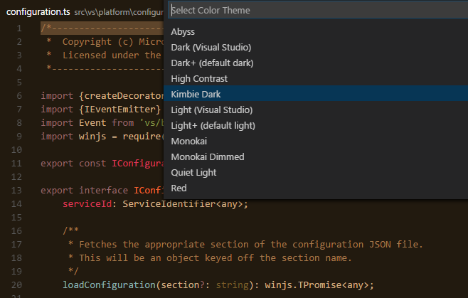 Chủ đề Visual Studio Code có thể giúp bạn thỏa mãn sở thích của mình và tạo ra không gian làm việc độc đáo. Visual Studio Code cung cấp rất nhiều chủ đề đẹp mắt và phong phú để bạn lựa chọn. Hãy xem hình ảnh liên quan để tìm kiếm chủ đề yêu thích của bạn.