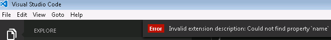 package.json error