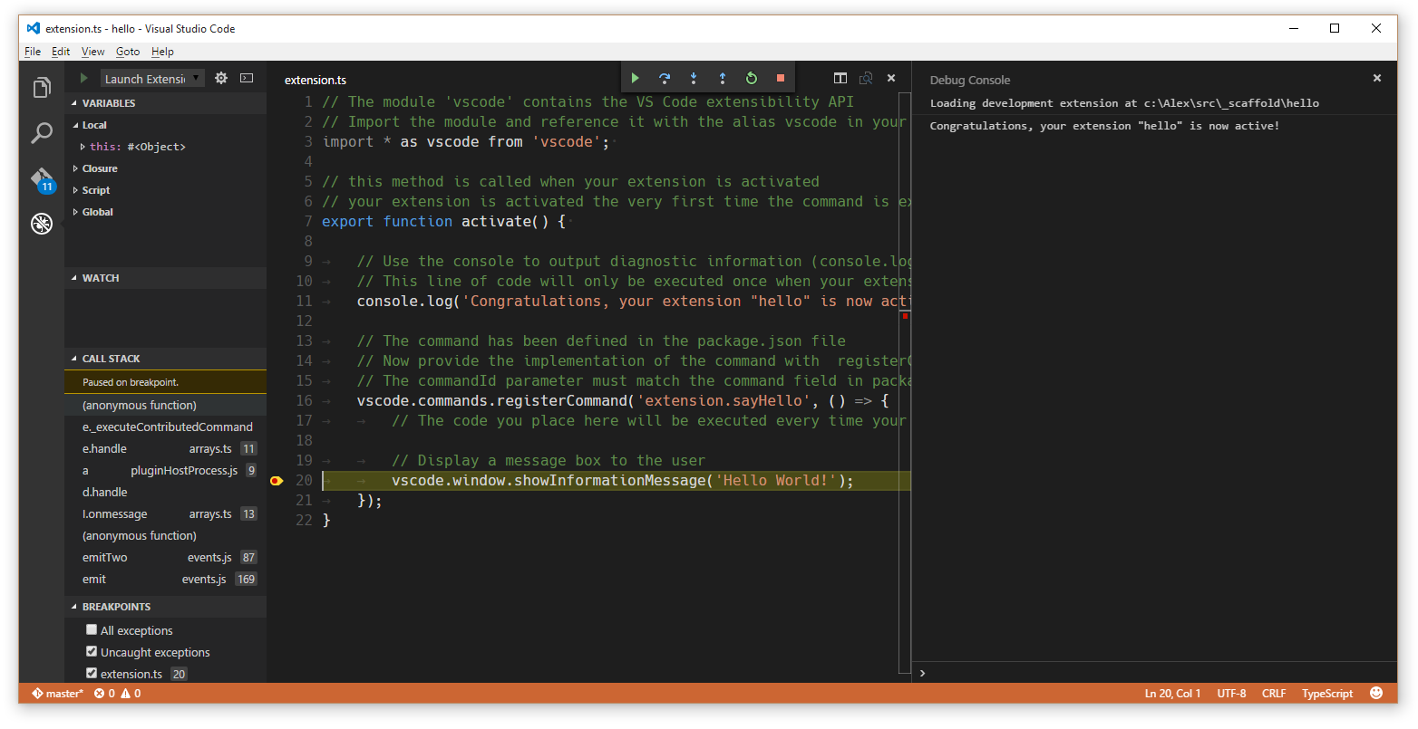 Debug Extension