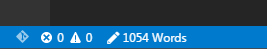 word count pencil